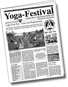 Deckblatt Yogafestival-Zeitung 2010