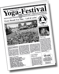 Deckblatt Yogafestival-Zeitung 2011